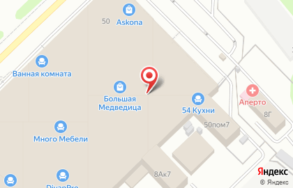 Салон натяжных потолков и мебели под заказ Алион на Светлановской улице на карте
