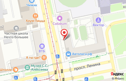 Ковровый центр Енисей на проспекте Ленина на карте
