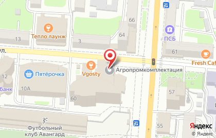 Танцующий город на улице Ленина на карте
