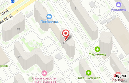Магазин канцелярских товаров Кнопка на улице Поляничко на карте