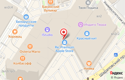 Ювелирный магазин Pandora в Шараповском проезде на карте