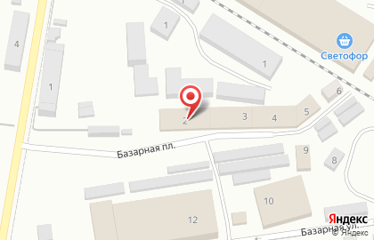 Реверс на Базарной площади на карте