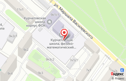 # 1189 им. И.в. Курчатова на карте