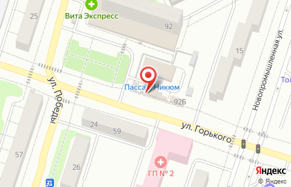 Тандырная в Центральном районе на карте