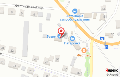 Автосервис БаШня на Фестивальной улице на карте