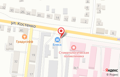 Автомойка Блеск в Липецке на карте