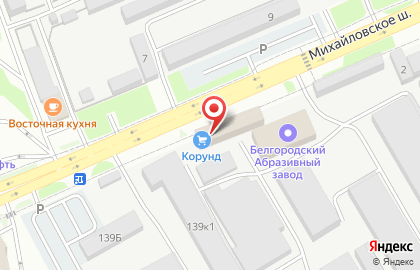 Продуктовый магазин Альтаир на Михайловском шоссе на карте
