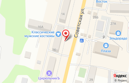 Яркий продавец на карте