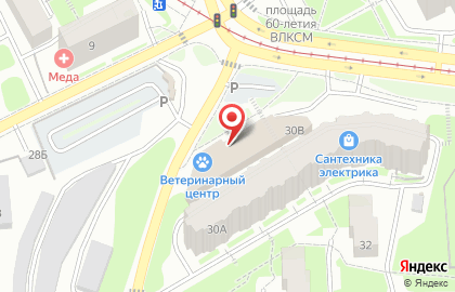 Супермаркет Магнит на улице 25 Сентября на карте