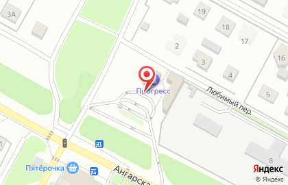АЗС Премьер на Ангарской улице на карте