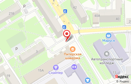 Киоск по продаже молочной продукции Смоленское в Ленинском районе на карте