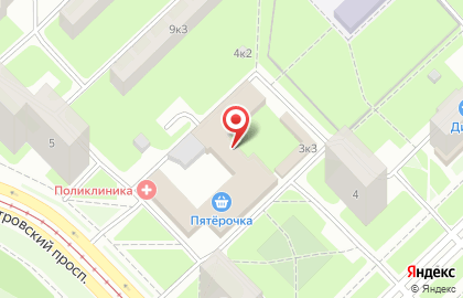 Аварийно-диспетчерская служба Красногвардейского района на карте