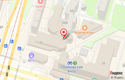 Салон связи МегаФон в Василеостровском районе на карте