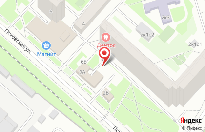 Салон-парикмахерская на Псковской улице на карте
