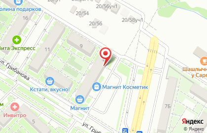 Студия красоты Obraz в Советском районе на карте