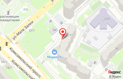 Банкомат СберБанк на улице Мате Залки, 37 на карте