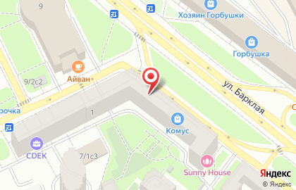Банк ВТБ на метро Багратионовская на карте