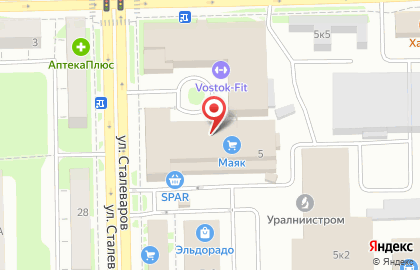 Ювелирный салон САМОЦВЕТЫ на улице Сталеваров, 5 на карте