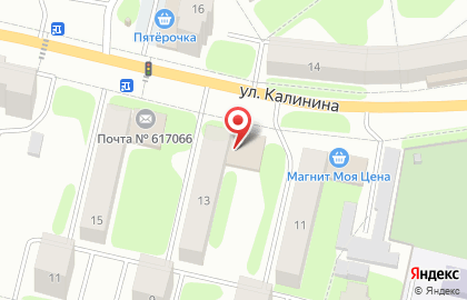 Автоцентр ЭКС АВТО на улице Калинина в Краснокамске на карте