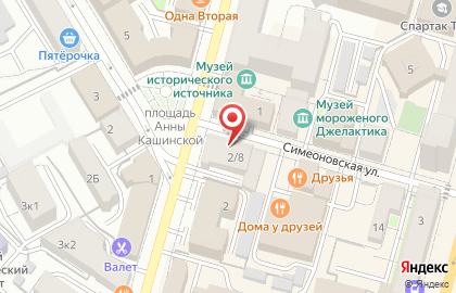 Салон Галерея плитки на Симеоновской улице на карте