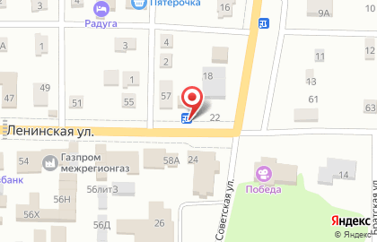 Магазин кондитерских изделий Пирожникофф на Ленинской улице на карте
