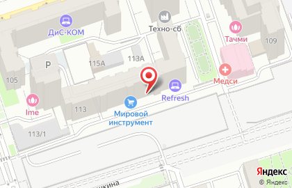 Магазин инструмента и оборудования Мировой инструмент на улице Пушкина на карте