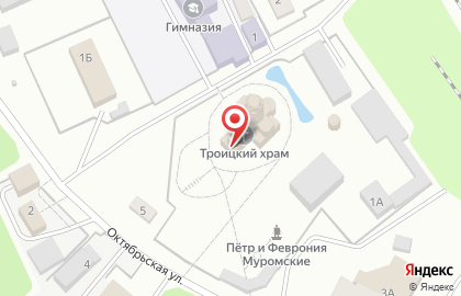 Троицкий храм в Москве на карте