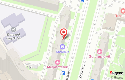 Копировальный центр Копирка на метро Комендантский проспект на карте