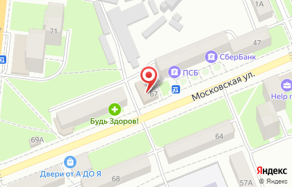 Сервисный центр Matrix на Московской улице на карте