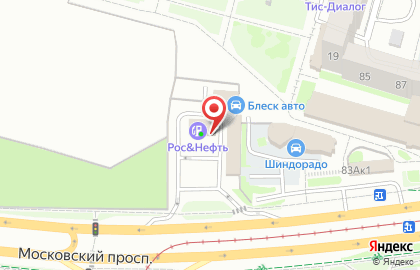 Терминал Энерготрансбанк на Московском проспекте на карте