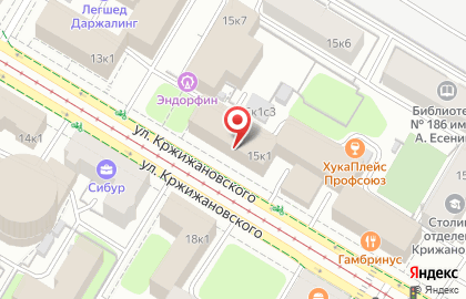 Туристическое агентство 99 евро на улице Кржижановского на карте