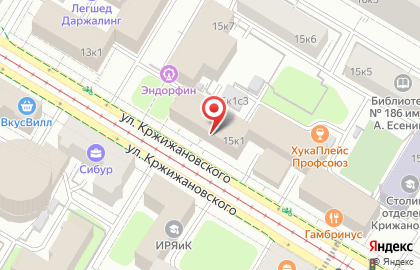 Юридический центр в Москве на карте