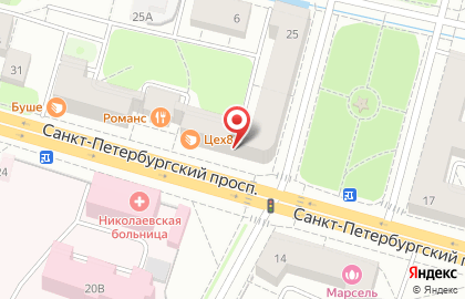 Магазин мяса на Санкт-Петербургском проспекте, 25 на карте