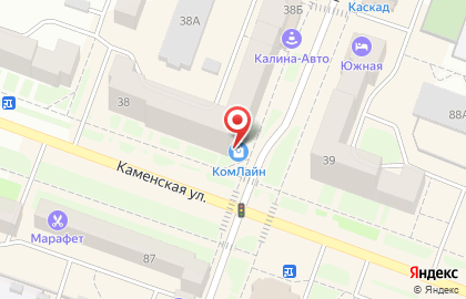 Оператор связи КаменскТелеком на Комсомольском бульваре на карте