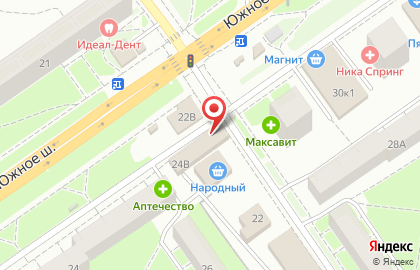 Магазин овощей и фруктов в Автозаводском районе на карте