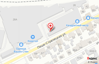 Магазин ДвериМаркет на Пеше-Стрелецкой улице на карте