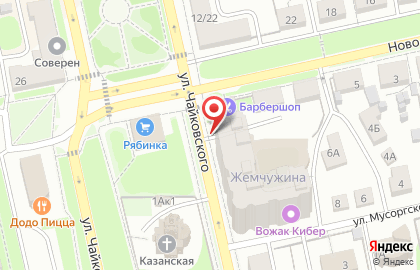 Мебелайн на улице Чайковского на карте