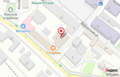 Столовая в Санкт-Петербурге на карте
