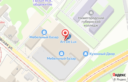 Магазин мебели АСМ на Гордеевской улице на карте
