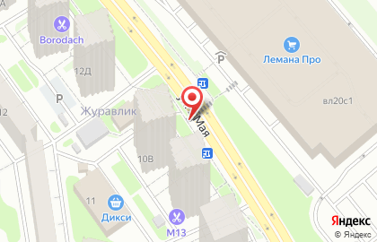 Цветочная база в Москве на карте