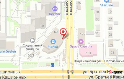 Автошкола №1 на улице Чайковского на карте