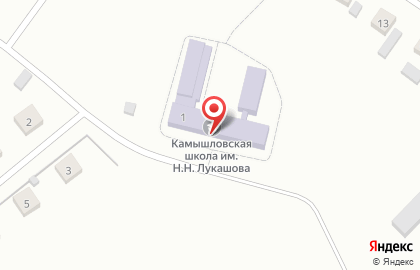 Камышловская средняя общеобразовательная школа на карте