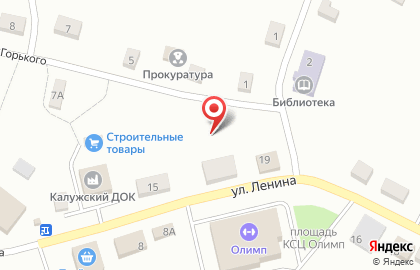 Управление Федеральной службы ВНГ РФ по Калужской области на улице Ленина на карте