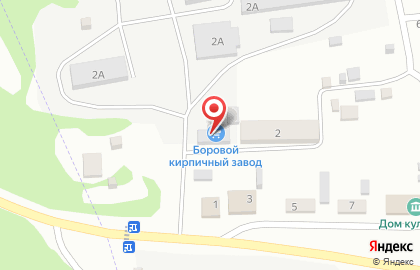 Боровой кирпичный завод на карте