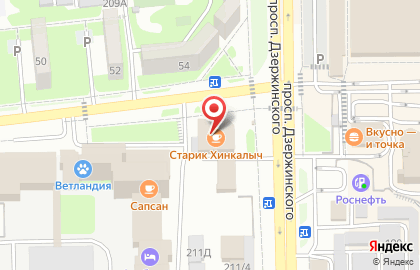 Агентство АСКА недвижимость на улице Дзержинского на карте