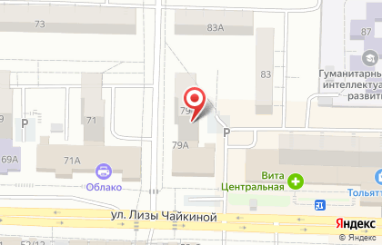 Родник на улице Лизы Чайкиной на карте