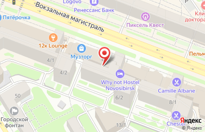 Capitol на улице Вокзальной магистрали на карте
