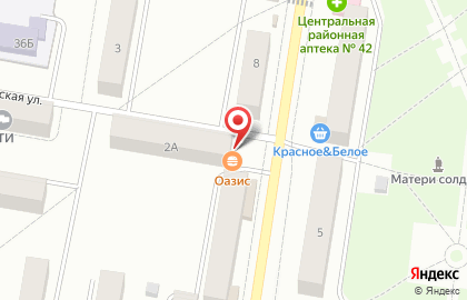 Закусочная Оазис на Пролетарской улице на карте