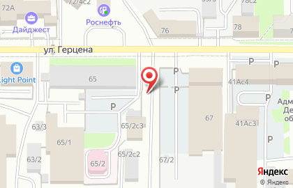 Автостоянка в Томске на карте