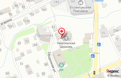 Свято-Никольская церковь на Оборонной улице на карте